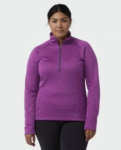 New 🥰 Stio Women's Gannett Peak Fleece Half Zip 🔥 -Stio Sales Shop W Gannett Peak Half Zip Dark Amethyst 1