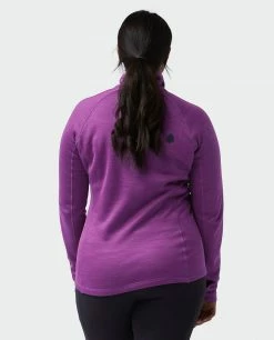 New 🥰 Stio Women's Gannett Peak Fleece Half Zip 🔥 -Stio Sales Shop W Gannett Peak Half Zip Dark Amethyst 3
