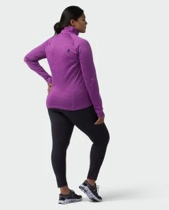 New 🥰 Stio Women's Gannett Peak Fleece Half Zip 🔥 -Stio Sales Shop W Gannett Peak Half Zip Dark Amethyst 5