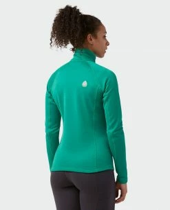 New 🥰 Stio Women's Gannett Peak Fleece Half Zip 🔥 -Stio Sales Shop W Gannett Peak Half Zip Greenery 3