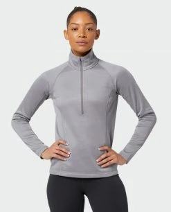 New 🥰 Stio Women's Gannett Peak Fleece Half Zip 🔥 -Stio Sales Shop W Gannett Peak Half Zip Moon Dust 3 Top