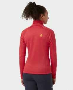 New 🥰 Stio Women's Gannett Peak Fleece Half Zip 🔥 -Stio Sales Shop W Gannett Peak Half Zip Risk Red 3