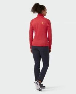 New 🥰 Stio Women's Gannett Peak Fleece Half Zip 🔥 -Stio Sales Shop W Gannett Peak Half Zip Risk Red 5