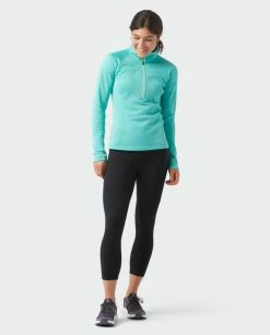 New 🥰 Stio Women's Gannett Peak Fleece Half Zip 🔥 -Stio Sales Shop W Gannett Peak Half Zip Turquoise Rest 1 Full