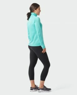 New 🥰 Stio Women's Gannett Peak Fleece Half Zip 🔥 -Stio Sales Shop W Gannett Peak Half Zip Turquoise Rest 2 Full