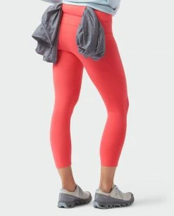 Budget 🛒 Stio Women's Glide Crop Tech Tight 👏 -Stio Sales Shop W Glide Crop Tech Tight Azalea Bloom 6 Bottom