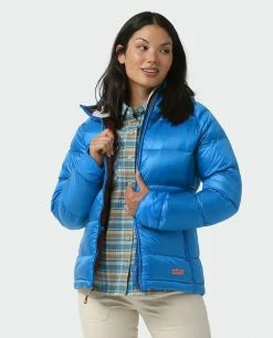 Buy 😍 Stio Women's Hometown Down Hooded Jacket 😍 -Stio Sales Shop W Hometown Down Hooded Jacket Alpine Lake 2