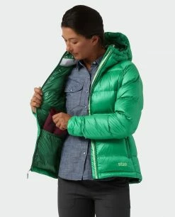 Buy 😍 Stio Women's Hometown Down Hooded Jacket 😍 -Stio Sales Shop W Hometown Down Hooded Jacket Greenery 2