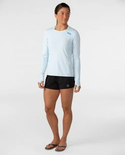 Discount ✨ Stio Women's Hylas Crew LS 👍 -Stio Sales Shop W Hylas Crew LS Misty Cloud 3