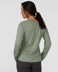 Hot Sale 😀 Stio Women's Icefloe Tech Tee LS ✨ -Stio Sales Shop W Icefloe Tech Tee LS Lily Pad 2