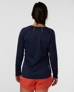 Hot Sale 😀 Stio Women's Icefloe Tech Tee LS ✨ -Stio Sales Shop W Icefloe Tech Tee LS Maritime Blue 2