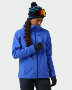 Wholesale 🎁 Stio Women's Millibar WINDSTOPPER® Hooded Jacket 😀 -Stio Sales Shop W Millibar Windstopper Hooded Jacket Larkspur Blue 7