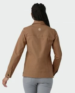 Buy 💯 Stio Women's Ralston Canvas Jacket ⌛ -Stio Sales Shop W Ralston Canvas Jacket Tawny 4 Top
