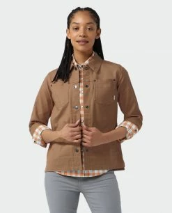 Buy 💯 Stio Women's Ralston Canvas Jacket ⌛ -Stio Sales Shop W Ralston Canvas Jacket Tawny 5 Top