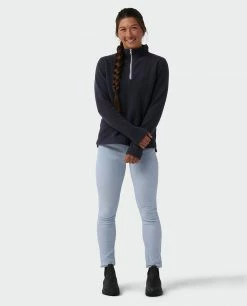 Hot Sale 🔥 Stio Women's Rawlins Shearling Fleece Half Zip 👏 -Stio Sales Shop W Rawlins Shearling Fleece Half Zip Mulberry 3