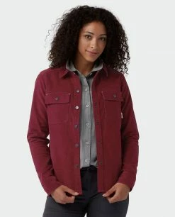 Promo 🎁 Stio Women's Saratoga Cord 👚 Shirt ⌛ -Stio Sales Shop W Saratoga Cord Shirt Roasted Beet 1