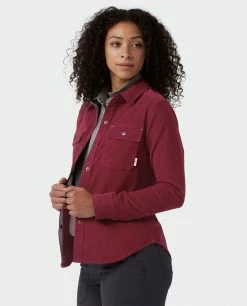 Promo 🎁 Stio Women's Saratoga Cord 👚 Shirt ⌛ -Stio Sales Shop W Saratoga Cord Shirt Roasted Beet 2