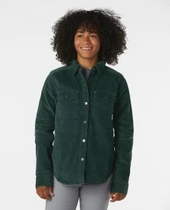 Promo 🎁 Stio Women's Saratoga Cord 👚 Shirt ⌛ -Stio Sales Shop W Saratoga Cord Shirt Treeline Green 1