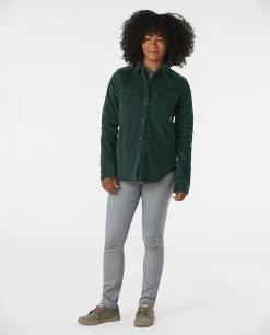 Promo 🎁 Stio Women's Saratoga Cord 👚 Shirt ⌛ -Stio Sales Shop W Saratoga Cord Shirt Treeline Green 4