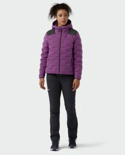 Hot Sale 🔥 Stio Women's Skillet Stretch Down Hooded Jacket 😍 -Stio Sales Shop W Skillet Stretch Down Hooded Jacket Dark Amethyst 8
