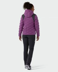Hot Sale 🔥 Stio Women's Skillet Stretch Down Hooded Jacket 😍 -Stio Sales Shop W Skillet Stretch Down Hooded Jacket Dark Amethyst 9
