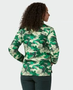 Coupon 🥰 Stio Women's Skycrest Insulated Snap 👚 Shirt 🥰 -Stio Sales Shop W Skycrest Snap Shirt Honey Dew Camo 4