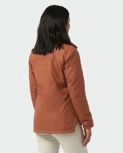 Coupon 🥰 Stio Women's Skycrest Insulated Snap 👚 Shirt 🥰 -Stio Sales Shop W Skycrest Snap Shirt Maple Brown 2