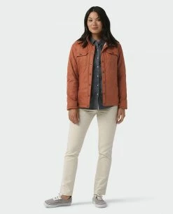 Coupon 🥰 Stio Women's Skycrest Insulated Snap 👚 Shirt 🥰 -Stio Sales Shop W Skycrest Snap Shirt Maple Brown 3