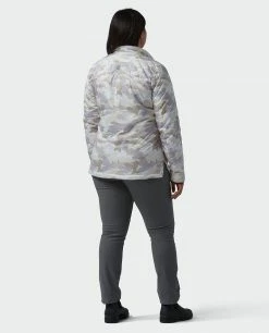 Coupon 🥰 Stio Women's Skycrest Insulated Snap 👚 Shirt 🥰 -Stio Sales Shop W Skycrest Snap Shirt Powder Fox Camo Alt 5