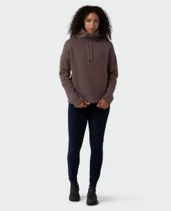 Flash Sale 👏 Stio Women's Sweetwater Fleece Half Zip 🔔 -Stio Sales Shop W Sweetwater Fleece Half Zip Roasted Beet 4