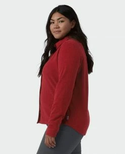 Flash Sale 🌟 Stio Women's Thermop Fleece Snap 👚 Shirt 🛒 -Stio Sales Shop W Thermop Roasted Beet Alt 2