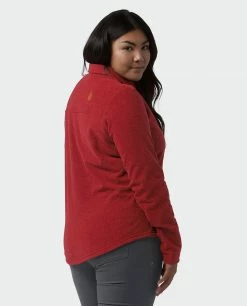 Flash Sale 🌟 Stio Women's Thermop Fleece Snap 👚 Shirt 🛒 -Stio Sales Shop W Thermop Roasted Beet Alt 3