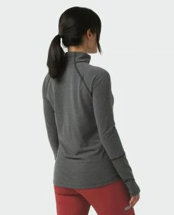 Coupon 🎁 Stio Women's Tipton Tech Half Zip 👏 -Stio Sales Shop W Tipton Tech Half Zip Boundary Black Heather 3
