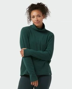 Cheap ✨ Stio Women's Turpin Fleece Funnel Neck 😉 -Stio Sales Shop W Turpin Fleece Funnel Neck Treeline Green Heather 1