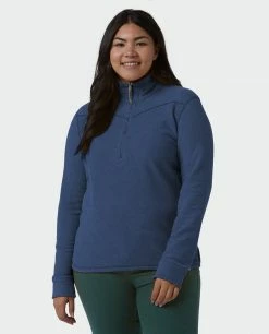 Budget 🤩 Stio Women's Turpin Fleece Half Zip ✨ -Stio Sales Shop W Turpin Fleece Half Zip Navy Peony Heather Alt 1