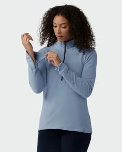 Budget 🤩 Stio Women's Turpin Fleece Half Zip ✨ -Stio Sales Shop W Turpin Fleece Half Zip Wind River Blue Heather 3