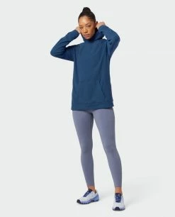 Best Sale 🧨 Stio Women's Turpin Fleece Hooded Pullover 🌟 -Stio Sales Shop W Turpin Fleece Hooded Pullover Navy Peony Heather 1 Full