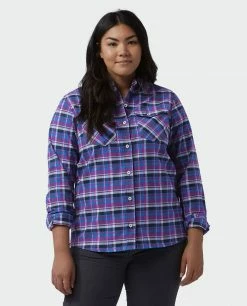 Best reviews of 🎉 Stio Women's Willow Midweight Flannel 👕 Shirt 🔥 -Stio Sales Shop W Willow Flannel Shirt Dark Amethyst Plaid Alt 1