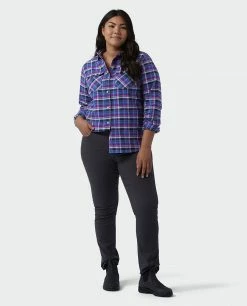Best reviews of 🎉 Stio Women's Willow Midweight Flannel 👕 Shirt 🔥 -Stio Sales Shop W Willow Flannel Shirt Dark Amethyst Plaid Alt 6