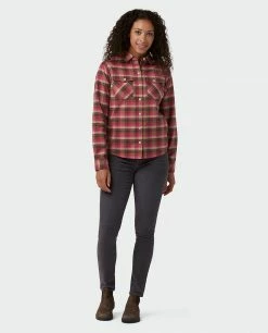 Best reviews of 🎉 Stio Women's Willow Midweight Flannel 👕 Shirt 🔥 -Stio Sales Shop W Willow Midweight Flannel Shirt Backyard Berry Plaid 3